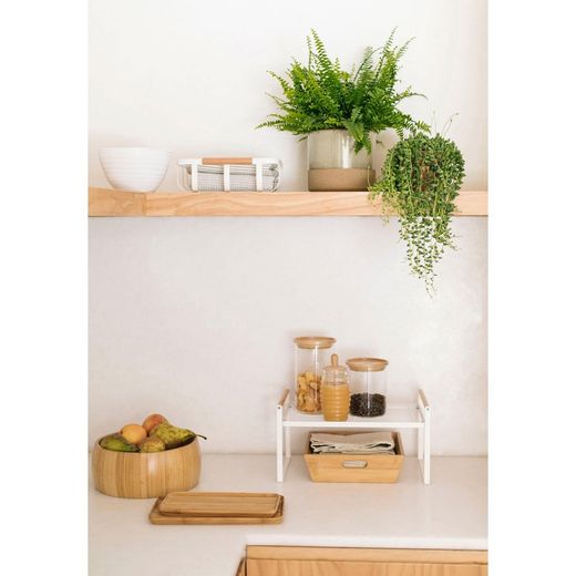 Natural bamboo tray, 27 x 15 x 1.5 cm