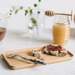 Natural bamboo tray, 27 x 15 x 1.5 cm