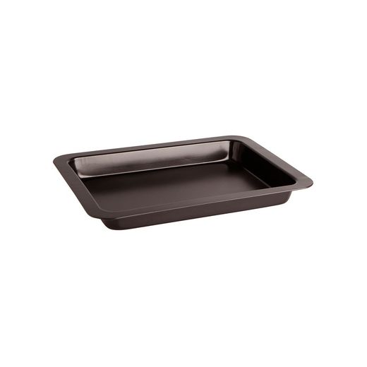 Bandeja de horno Quid Sweet grey 42x32x4 cm. rectangular de acero