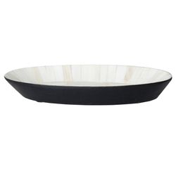 Zonza White / Black Bone Tray, 28x18x3cm