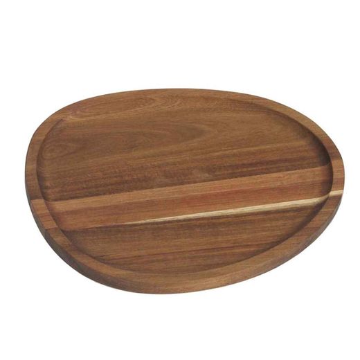 Bandeja de madera de acacia en marrón, 26 x 21 x 2 cm | Nature