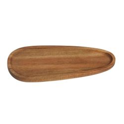 Bandeja de madera de acacia en marrón, 30 x 12 x 2 cm | Acacia