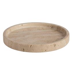 Bandeja de mármol en beige, 20 x 20 x 2,5 cm | Round
