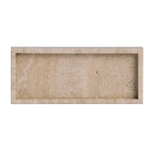 Plateau en marbre beige, 30 x 13 x 3 cm | Travertin