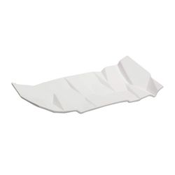 Plateau en porcelaine blanche, 29,4 x 19,7 x 4,3 cm | Matrice