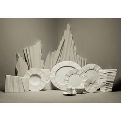 Plateau en porcelaine blanche, 29,4 x 19,7 x 4,3 cm | Matrice