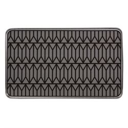 Porzellantablett in Grau, 41,9 x 25,2 x 1,9 cm | Allee