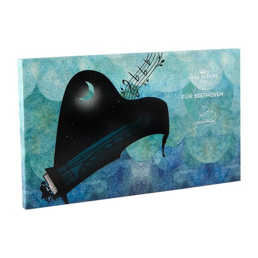 Porcelain tray in multicolour, 41.8 x 25.1 x 1.8 cm | For Beethoven