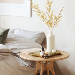 Decorative tray made of steel in gold, 30 x 23 x 4 cm | waves