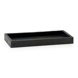 Δίσκος με εφέ μαυροπίνακα, 25,5 x 12 x 2,5 cm, μαύρο