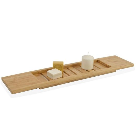Bandeja para bañera de bambú en natural, 85 x 17 x 2,5 cm | Bath