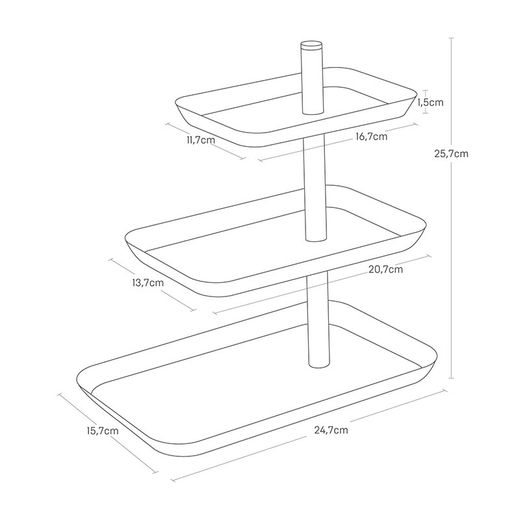 Moule à gâteau vierge en acier, 24,7 x 15,7 x 25,7 cm | La tour