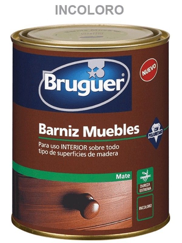 Vernice opaca per mobili Incolore 0,75l. Bruguer — Qechic Vernice opaca per mobili Incolore 0,75l. Bruguer — Qechic