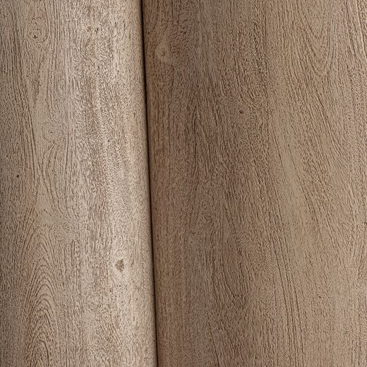 Barra de bar de madera de acacia y mármol en marrón y negro, 243 x 65 x 110 cm | Kleit