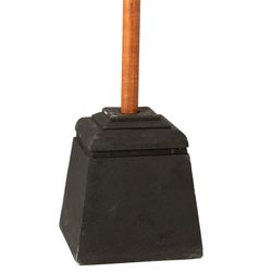 Base de guarda-sol de pedra preta, 28,5x28,5x29cm