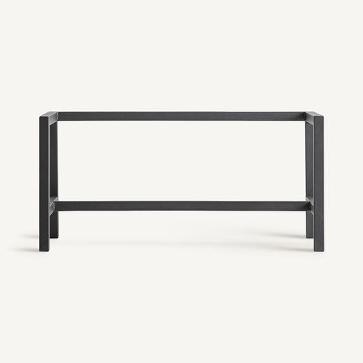 Base de vitrina de metal en negro , 85 x 40 x 40 cm | Bern