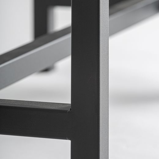 Base de vitrina de metal en negro , 85 x 40 x 40 cm | Bern