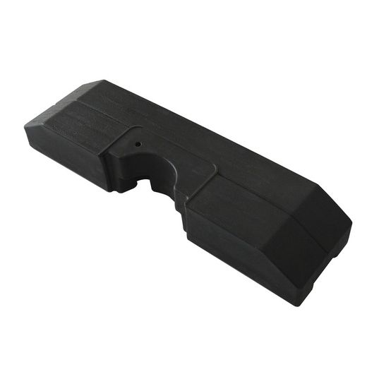 Base plástica recarregável do parasol de Chillvert 4 partes pretas 110 quilogramas