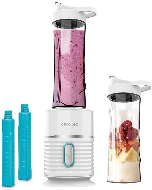 Batidora de Vaso Individual Power Titanium 500 Fresh&Go  Cecotec, 39x28x14 cm