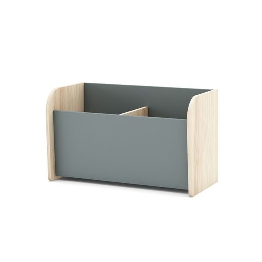 Coffre à jouets en pin vert et naturel, 70 x 35 x 42 cm | Esteban