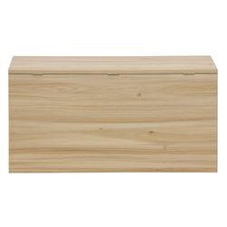 Malle en mélamine et rotin naturel, 80 x 40 x 40 cm | Décor