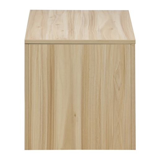 Malle en mélamine et rotin naturel, 80 x 40 x 40 cm | Décor