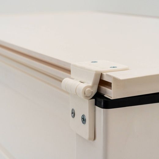 White/beige PVC garden chest, 82.5 x 48 x 56 cm | Tuscany Evo