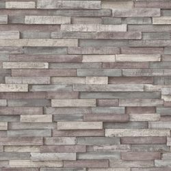 BHOPAL 1-Gray wall imitation wallpaper, 1000x53 cm
