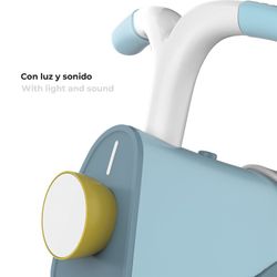 Vélo porteur en polyéthylène bleu, 55x28x41 cm | vélo d'équilibre