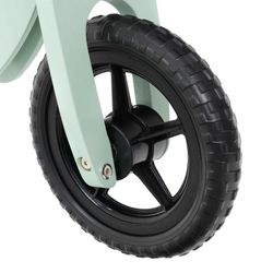 Montessori-style ride-on bike made of aquamarine wood, 73x27x50 cm | motorbike