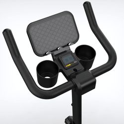 Bicicleta de spinning  de acero en antracita, 48,5 x 93 x 112 cm | Serie 300