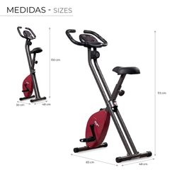 Bicicleta estática dobrável com 7 funções | Fitter BX003S