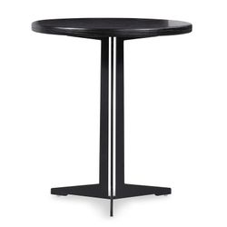 Grand OSLO | Table d'appoint en bois noir Ø50 x 53 cm