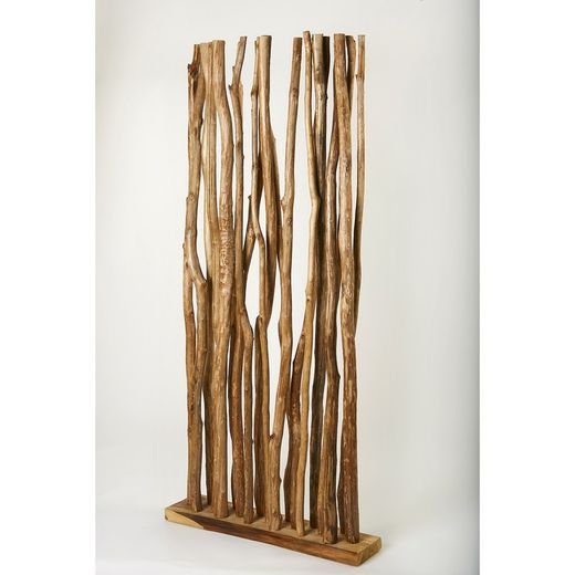Naturalny parawan z gałęzi tekowych, 90x26x185 cm