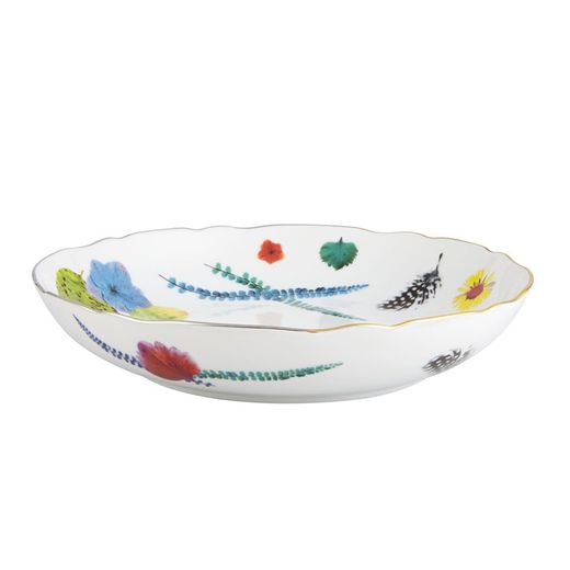 Bol cereales de porcelana en multicolor, Ø 19,7 x 3,7 cm | Caribe