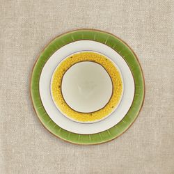 Coco bowl made of brown and white earthenware, 13.7 x 13.5 x 7.5 cm | Tropical Fruits