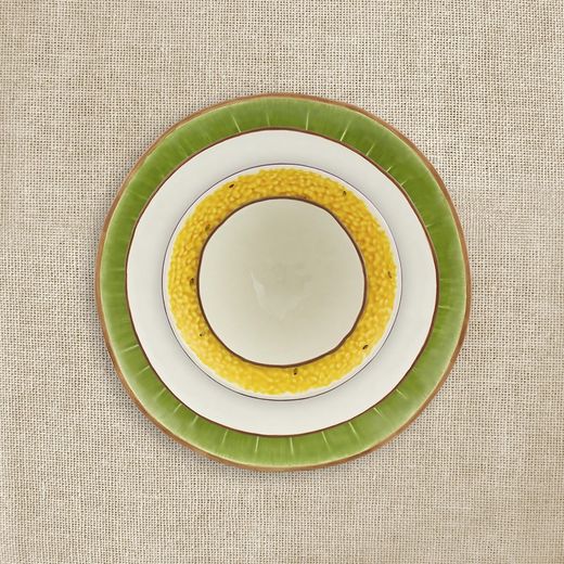 Coco bowl made of brown and white earthenware, 13.7 x 13.5 x 7.5 cm | Tropical Fruits