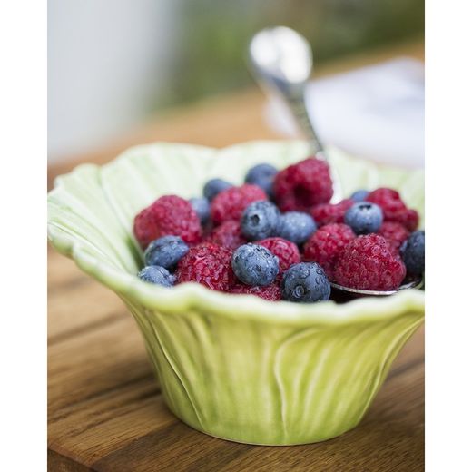 Cosmos green earthenware bowl, Ø 16 x 6 cm | Maria Flor