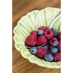 Cosmos green earthenware bowl, Ø 16 x 6 cm | Maria Flor