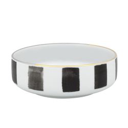 Porcelain cereal bowl in multicolor, Ø 14.1 x 4.9 cm | Sun and shadow
