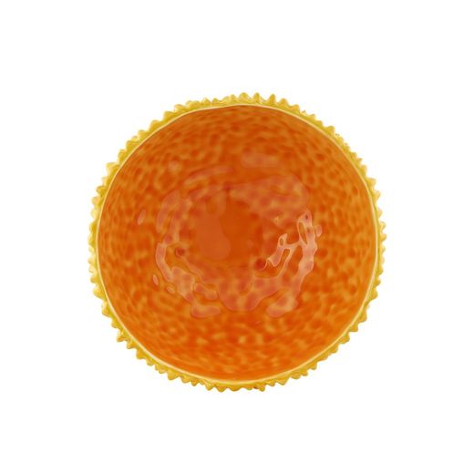 Earthenware bowl in yellow and orange, Ø 16.7 x 8 cm | Amazon