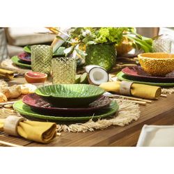 Earthenware bowl in yellow and orange, Ø 16.7 x 8 cm | Amazon