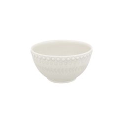 Steingutschale in Hellgrau, 14,5 x 14,5 x 7,6 cm | Schick