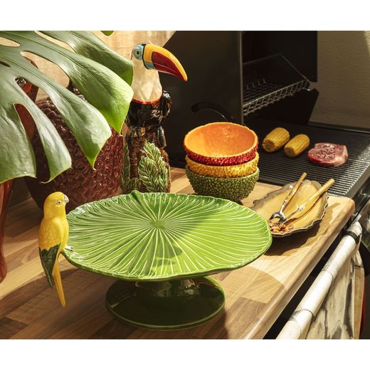 Earthenware bowl in red and orange, Ø 16.7 x 8 cm | Amazon