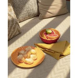 Earthenware bowl in red and orange, Ø 16.7 x 8 cm | Amazon