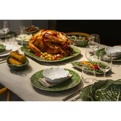 White earthenware bowl L, Ø 17.5 x 6 cm | White cabbage