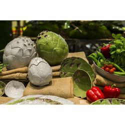 Miska ceramiczna zielona L, 18 x 15 x 6 cm | Karczoch