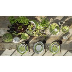 Miska ceramiczna zielona L, 18 x 15 x 6 cm | Karczoch