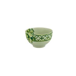 Porcelain rice bowl in antique green and white, 11 x 11 x 6.5 cm | The Meaning