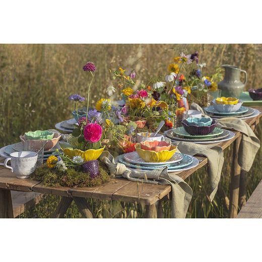 Μικρό πήλινο μπολ σε τιρκουάζ, 12,4 x 12,4 x 5,7 cm | Χλωρίδα